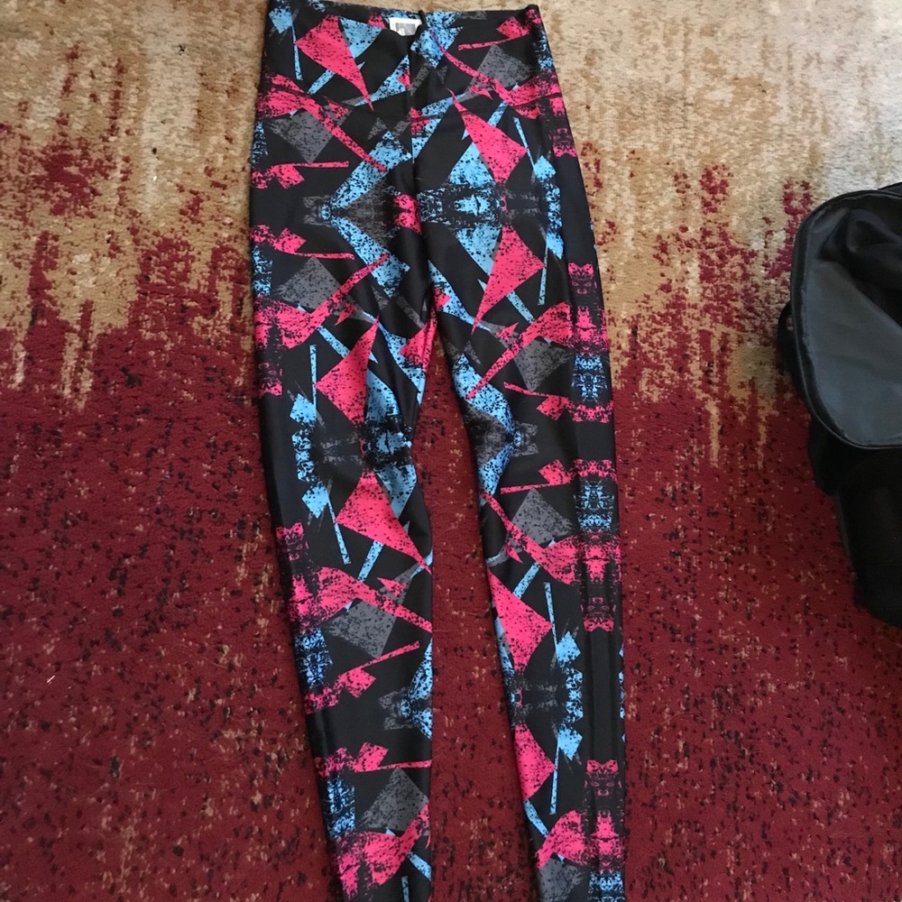 Multicolor leggings with inside girdle